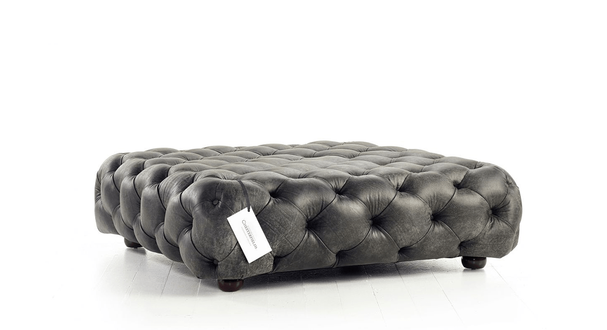 Distinctive Chesterfield Stringer Large Stool